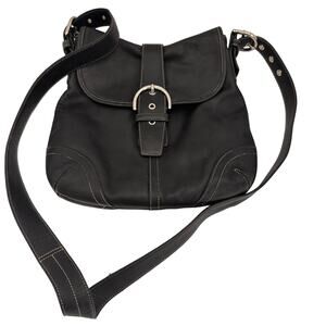 Coach Vintage Black SOHO Convertible Crossbody Satchel Shoulder Bag #9480